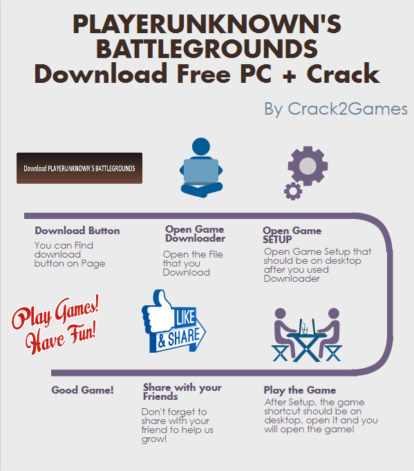 PLAYERUNKNOWNS BATTLEGROUNDS download crack free